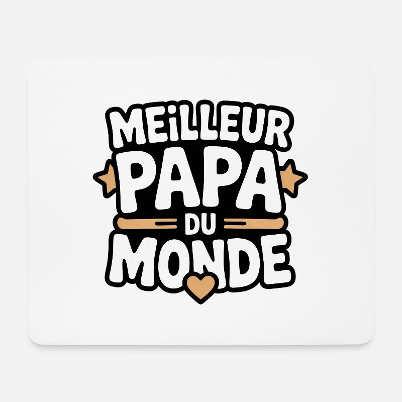 World's Best Dad - Father's Day - Mouse Pad (horizontal) - white