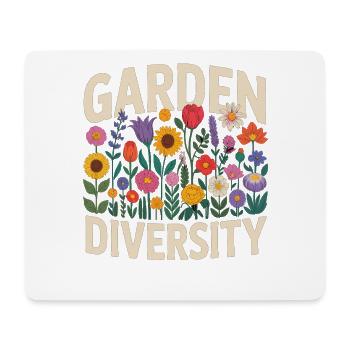 Garden Diversity Blumen Vielfalt - Mousepad (Querformat) - Weiß - Vorne