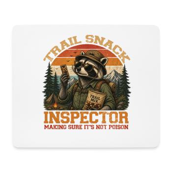 Inspecteur des Snacks de Piste - Tapis de souris (format paysage) - blanc - Devant