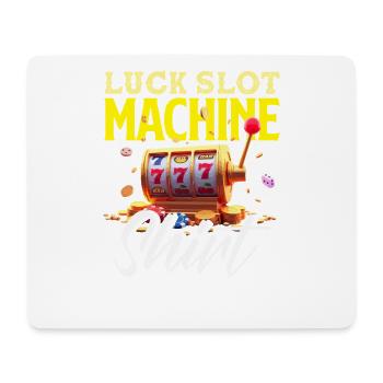 Glücksspiel Automat Casino Jackpot Gewinner - Mousepad (Querformat) - Weiß - Vorne