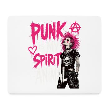 Punk Spirit Animal Spruch Shirt - Mousepad (Querformat) - Weiß - Vorne