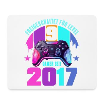 9. Geburtstag Junge Mädchen - Mousepad (Querformat) - Weiß - Vorne