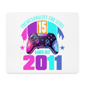 15th Birthday Young Girls - Mouse Pad (horizontal) - white - Front