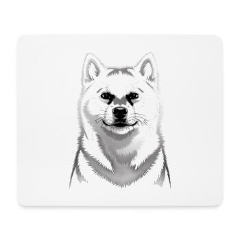 Husky - Mousepad (Querformat) - Weiß - Vorne