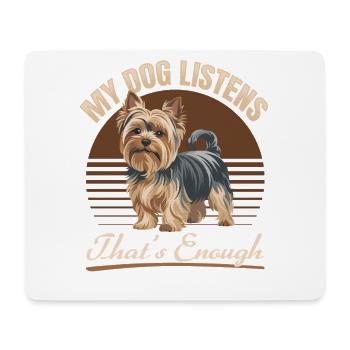 Yorkshire Terrier Yorkie Dog Breed - Mouse Pad (horizontal) - white - Front