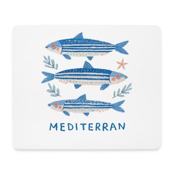 Sardines - Mediterranean Trilogy - Mouse Pad (horizontal) - white - Front
