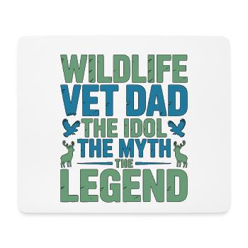 Wildlife Vet Dad The Idol The Exotic Animal Care - Mouse Pad (horizontal) - white - Front