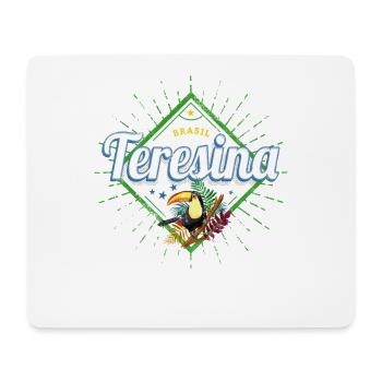 Teresina Piaui in Brasilien Retro Tukan Souvenir - Mousepad (Querformat) - Weiß - Vorne