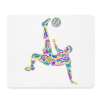 Soccer Colorful Soccer Players Kids Soccer Players - Mouse Pad (horizontal) - white - Front