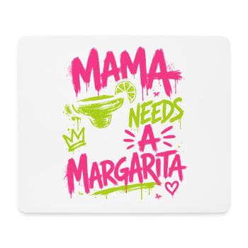 Mom Needs Margarita Graffiti - Mouse Pad (horizontal) - white - Front
