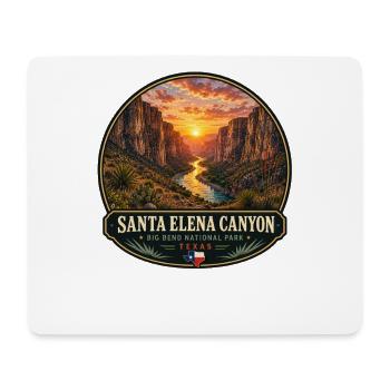 Santa Elena Canyon Texas Big Bend National Park - Mouse Pad (horizontal) - white - Front