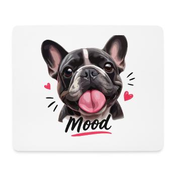 Ambiance Bouledogue Français Drôle - Tapis de souris (format paysage) - blanc - Devant