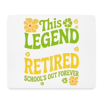 teacher Retirement Gifts for Teachers Retirement - Tapis de souris (format paysage) - blanc - Devant