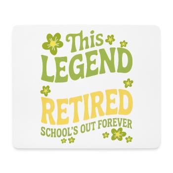 teacher Retirement Gifts for Teachers Retirement - Tapis de souris (format paysage) - blanc - Devant