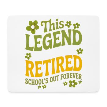 teacher Retirement Gifts for Teachers Retirement - Tapis de souris (format paysage) - blanc - Devant