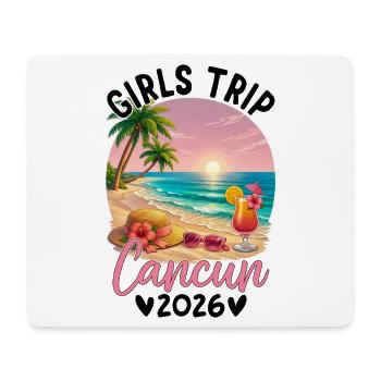 Girl Trip Cancún 2026 - Tapis de souris (format paysage) - blanc - Devant