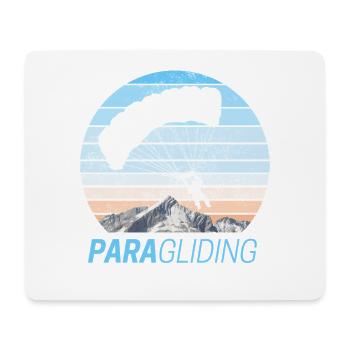 Paragliding Vintage Gleitschirmfliegen Design - Mouse Pad (horizontal) - white - Front