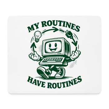 Routines pour Routines | Automatisation - Tapis de souris (format paysage) - blanc - Devant