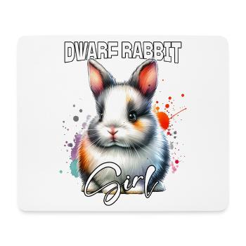 Nain Lapin Fille Nain Lapin - Tapis de souris (format paysage) - blanc - Devant