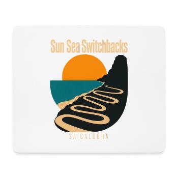 Mallorca Road Cycling Sa Calobra Sun Sea Switchbac - Mousepad (Querformat) - Weiß - Vorne