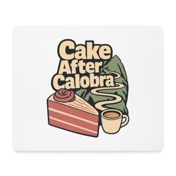 Cake After Calobra Mallorca Road Cycling Humor - Mouse Pad (horizontal) - white - Front
