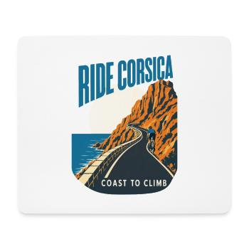 Ride Corsica Road Cycling Coast to Climb Island Ro - Mousepad (Querformat) - Weiß - Vorne