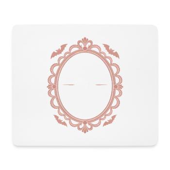 Pale Aesthetic: Delicate pastel lace - Mouse Pad (horizontal) - white - Front