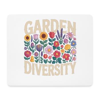 Garden Diversity Flowers Garden - Mouse Pad (horizontal) - white - Front