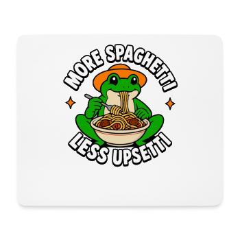 More spaghetti, less trouble – frog-child splits - Mouse Pad (horizontal) - white - Front