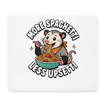 More spaghetti, less trouble, possum children's splits - Mouse Pad (horizontal) - white - Front