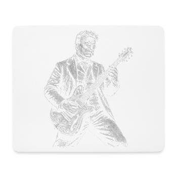 Theodore Roosevelt Playing Guitar - Mouse Pad (horizontal) - white - Front