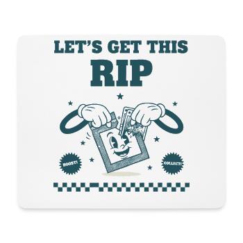 Lasst uns dieses Rip-Sammelkarten-Boosterpaket holen - Mousepad (Querformat) - Weiß - Vorne