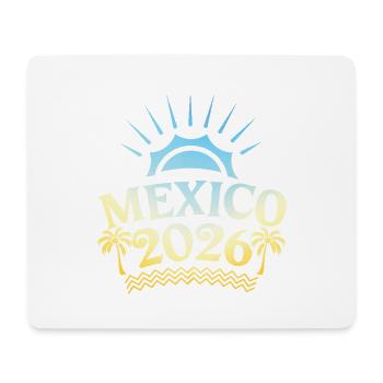 Mexiko 2026 Bunt - Mousepad (Querformat) - Weiß - Vorne