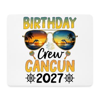 Équipe d’anniversaire Cancún 2027 - Tapis de souris (format paysage) - blanc - Devant