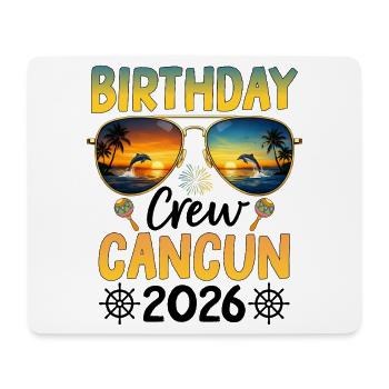 Équipe d’anniversaire Cancún 2026 - Tapis de souris (format paysage) - blanc - Devant