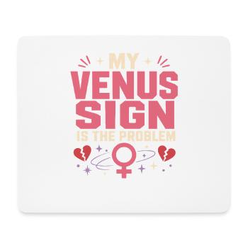 Venus sign Venus astrology - Mouse Pad (horizontal) - white - Front