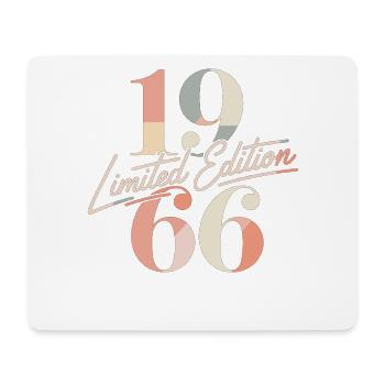 Édition limitée 1966 Vintage Birthday - Tapis de souris (format paysage) - blanc - Devant
