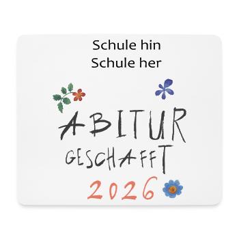 Abitur 2026  - Mousepad (Querformat) - Weiß - Vorne