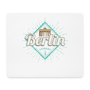 Berlin in Deutschland Vintage Souvenir - Mousepad (Querformat) - Weiß - Vorne