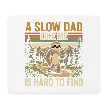 Papa lent comme moi qui randonne paresseux - Tapis de souris (format paysage) - blanc - Devant