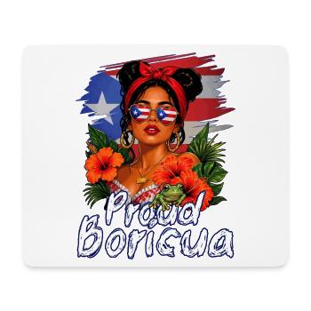 Porto Rico Boricua fier - Tapis de souris (format paysage) - blanc - Devant