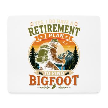 Un plan de retraite avec Bigfoot - Tapis de souris (format paysage) - blanc - Devant