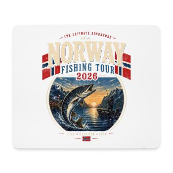 Norway Fishing Tour 2026 - Mouse Pad (horizontal) - white - Front