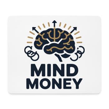 Graphique du cerveau de l’argent mental - Tapis de souris (format paysage) - blanc - Devant