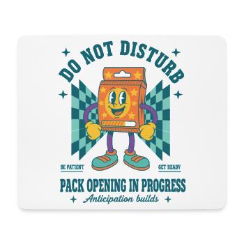 Trading Card Do Not Disturb Pack Opening In - Mouse Pad (horizontal) - white - Front