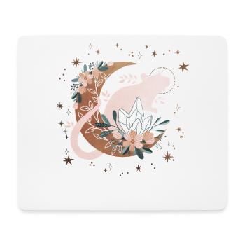 Himmlische Mondratte - Mousepad (Querformat) - Weiß - Vorne
