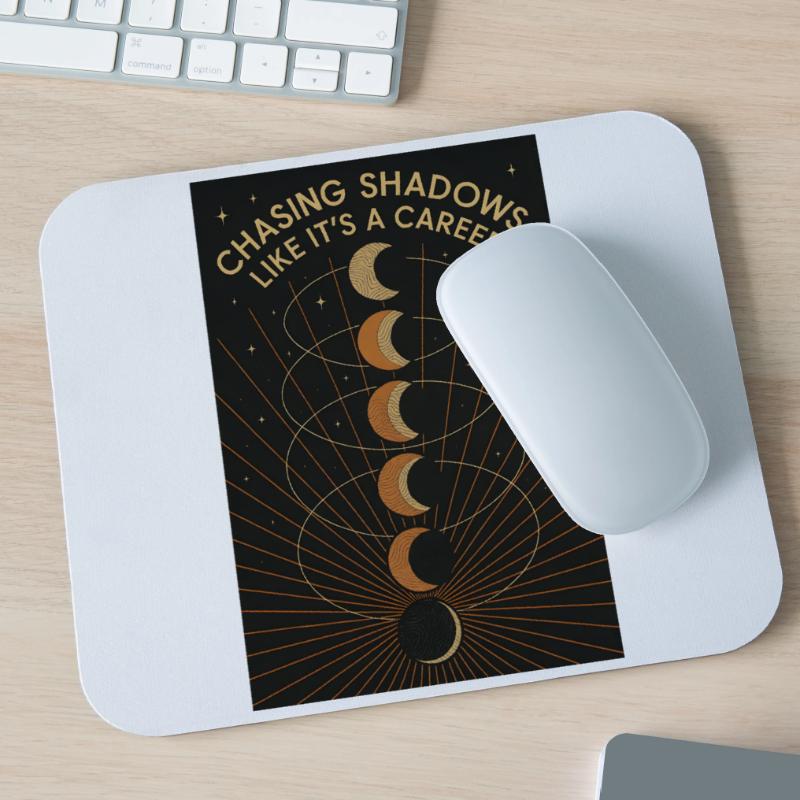 Shadow Hunt | Solar eclipse Mouse Pad (horizontal)