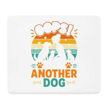 Noch ein Hund: Oops! - Mousepad (Querformat) - Weiß - Vorne