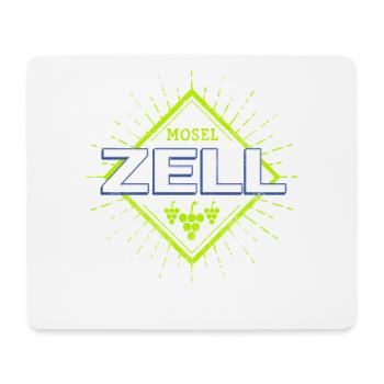 Zell an der Mosel Retro Weintrauben Souvenir - Mousepad (Querformat) - Weiß - Vorne
