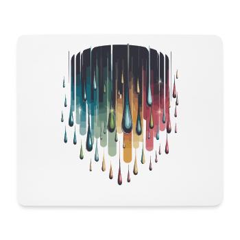  Bunte Farbtropfen Regenbogen Abstrakte Farben Für - Mousepad (Querformat) - Weiß - Vorne